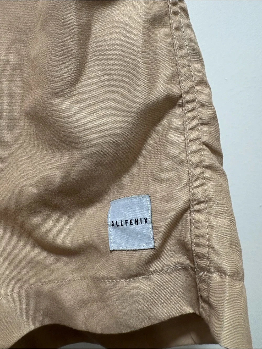 ALLFENIX MENS SWIM SHORTS NEUTRAL Beige  COLOR Size Large